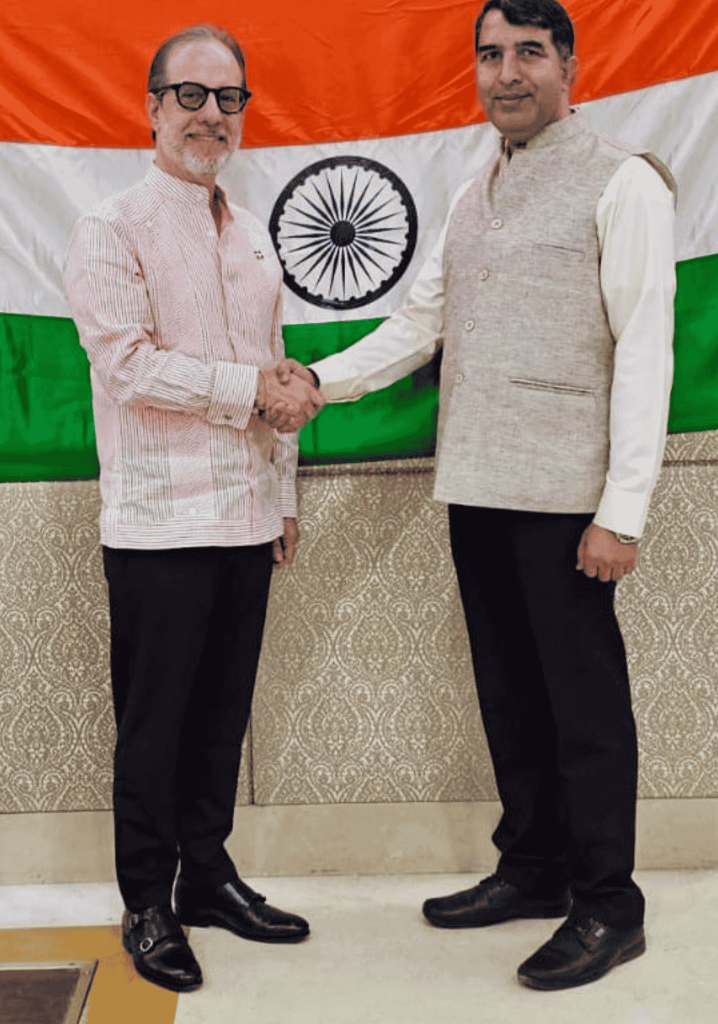 Ambassador-Designate Francisco Comprés H. Arrives in India